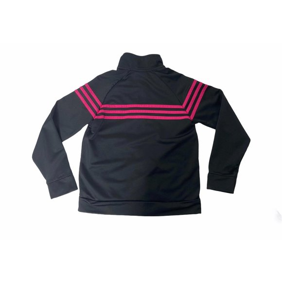 Girls size medium adidas pink and black track top - Picture 2 of 3